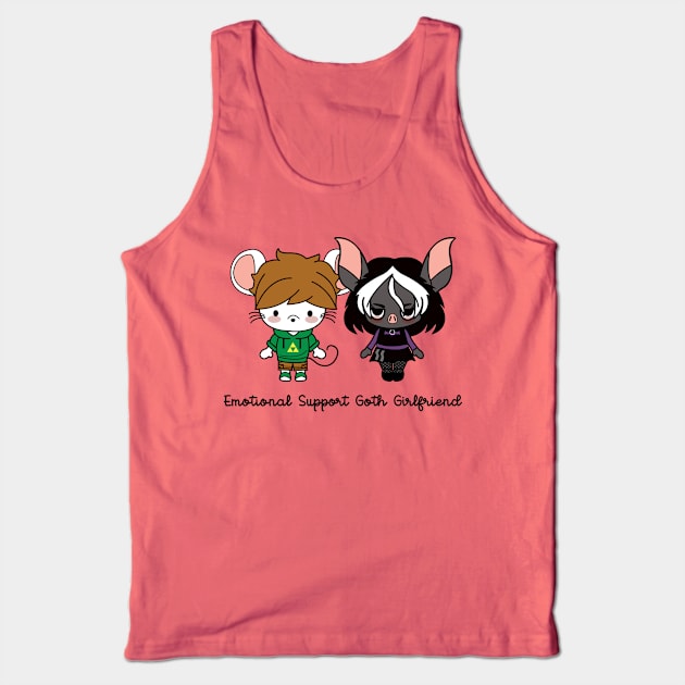 emotional support goth girlfriend Tank Top by remerasnerds